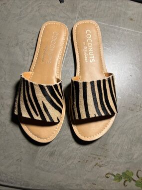 Calf hair Sandals